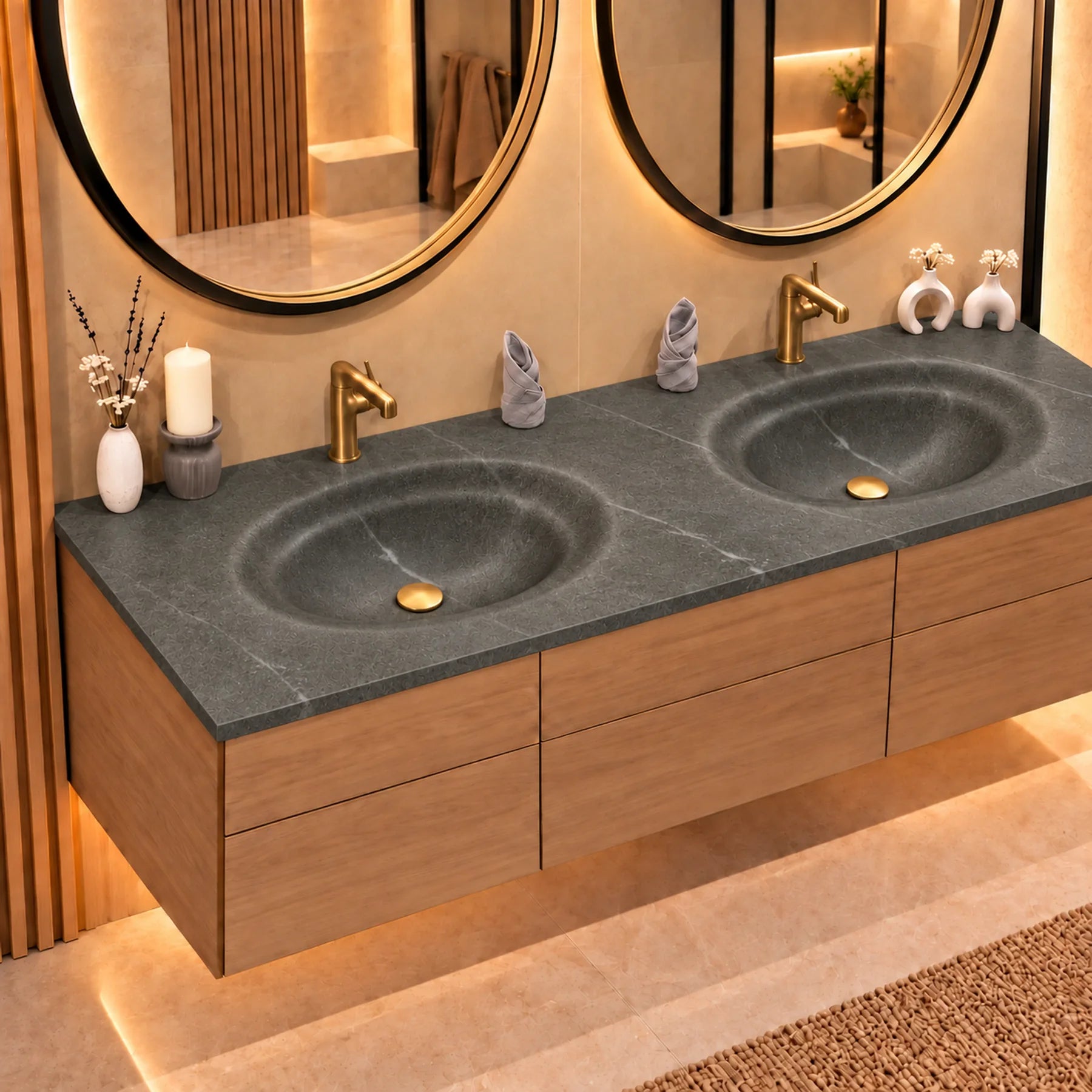 Bosnia Grey (2) finish on circular bending counter | LAVA CASA