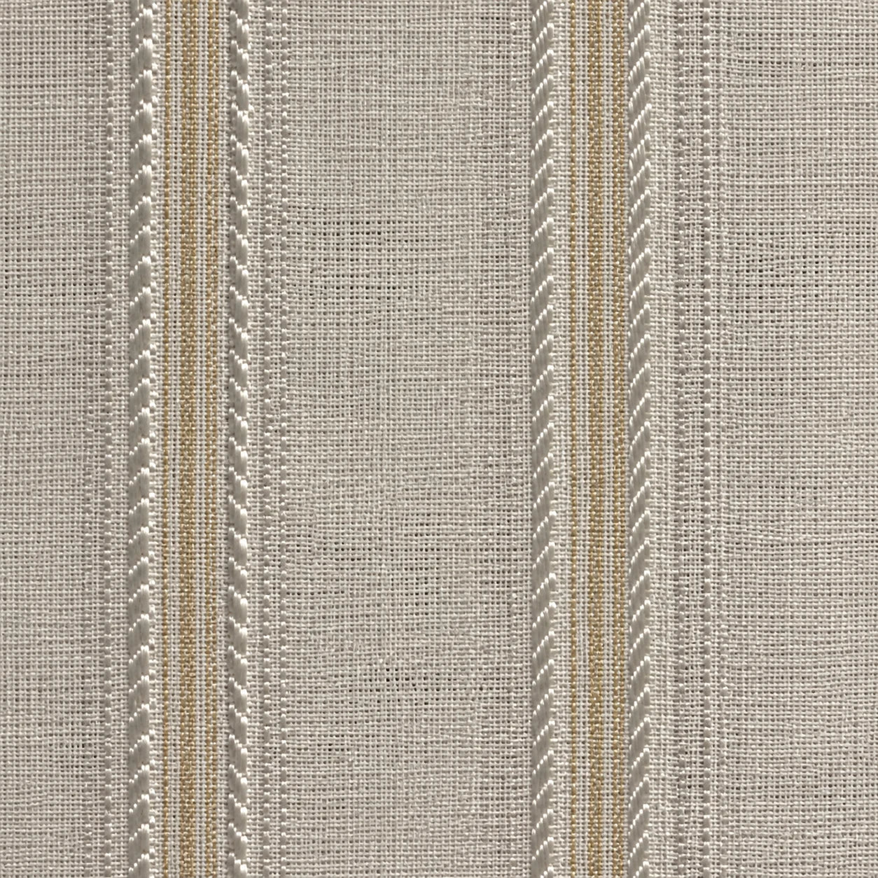 Woven Gold-Stripe Curtain