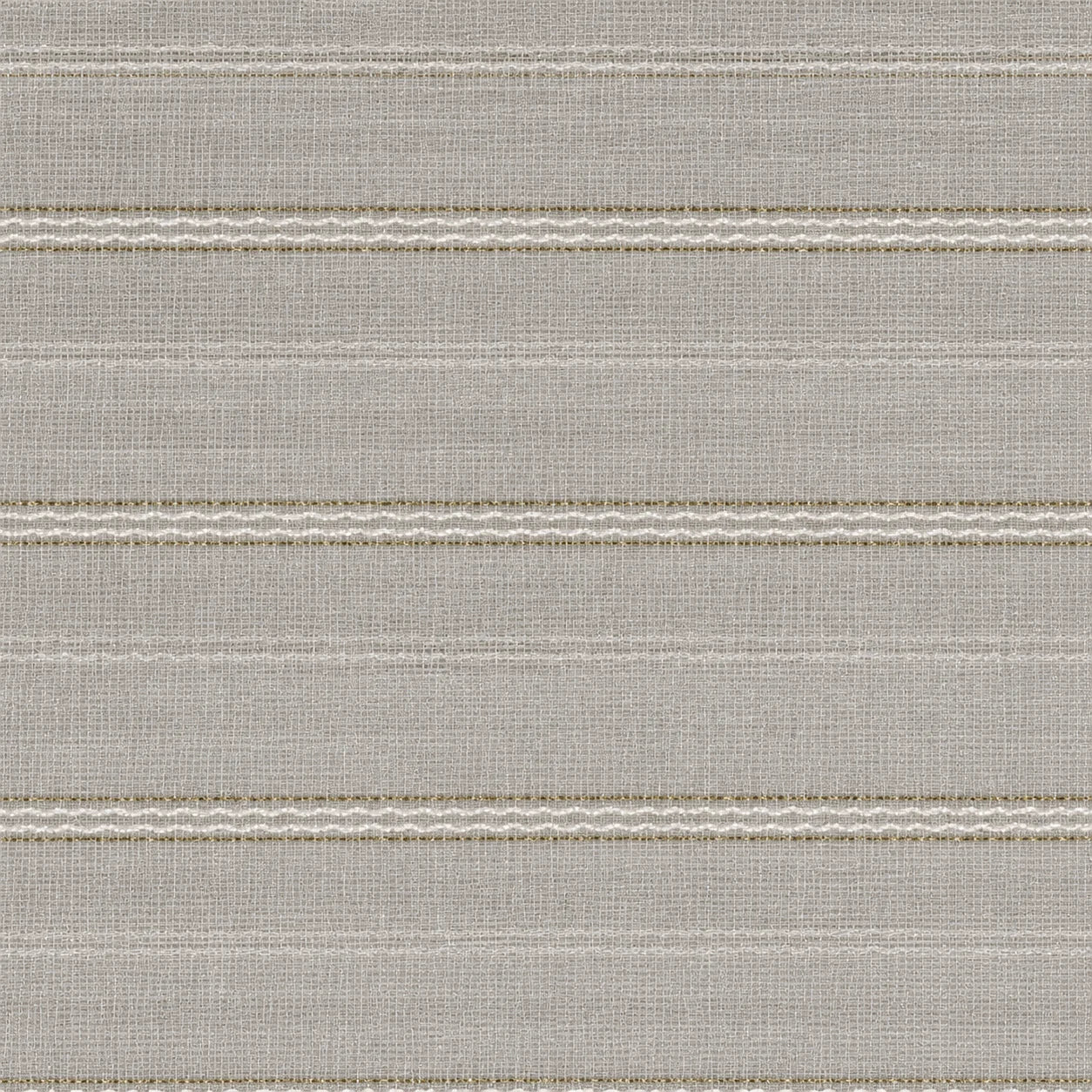 Sheer Metallic-Stripe Curtain
