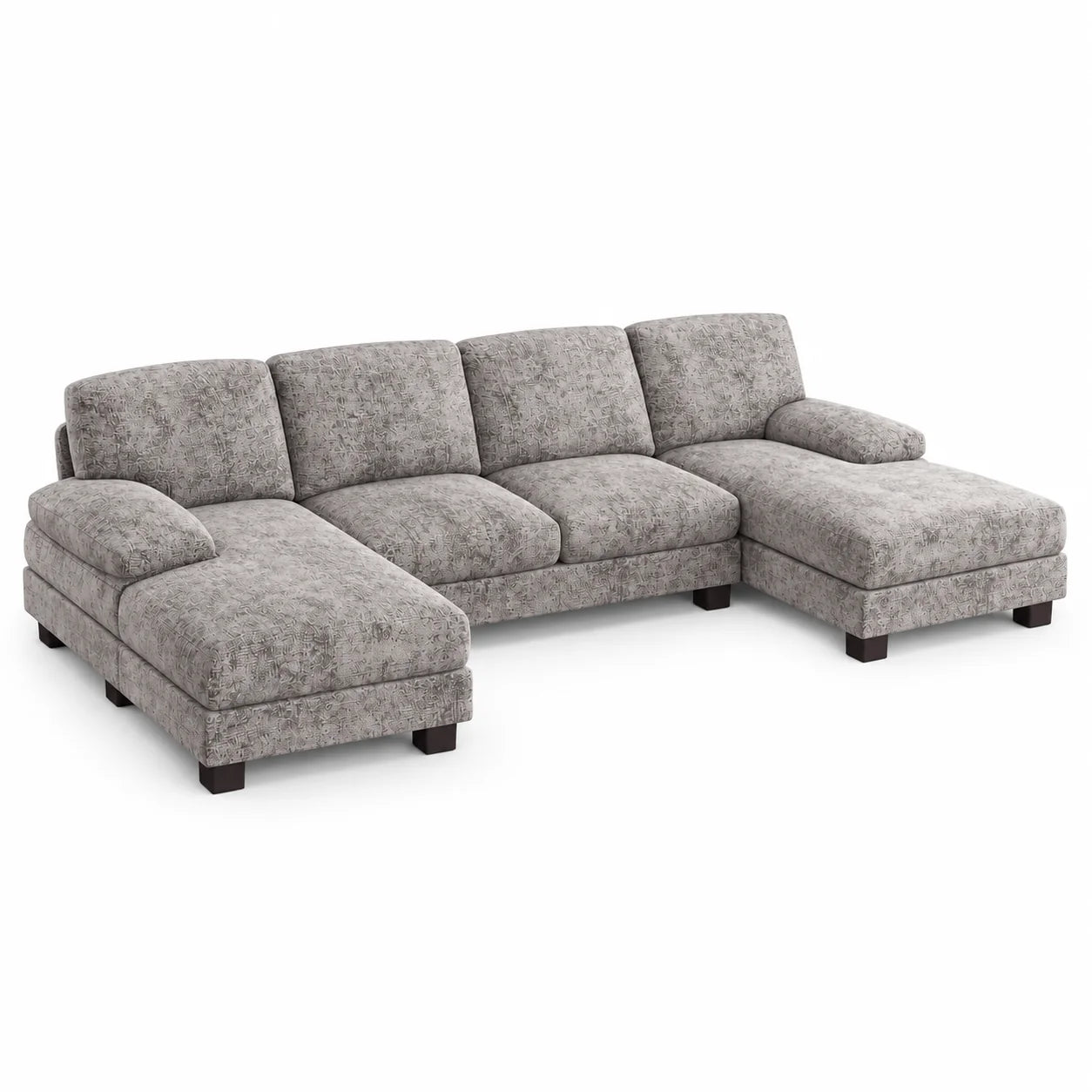 U-Shaped Sofa on a white background
