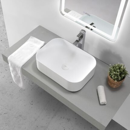 Top Wash Counter White