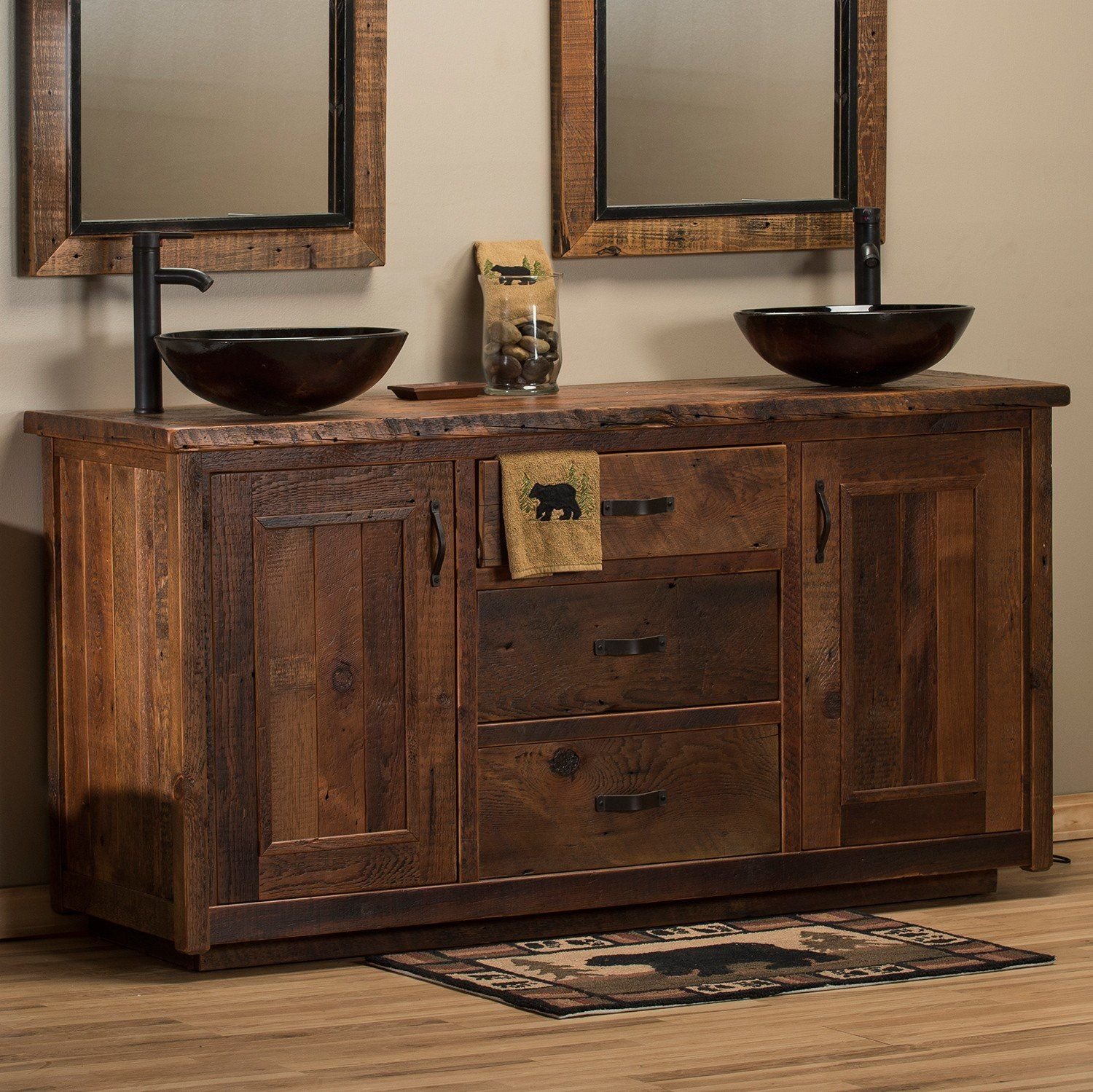wooden bathroom vanities in Dubai